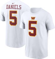 Nike Men's Nike Jayden Daniels White Washington Commanders Player Name & Number T-Shirt