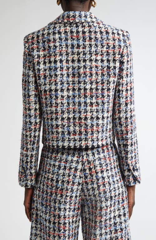 St John Americana Houndstooth Jacket In Americana Multi