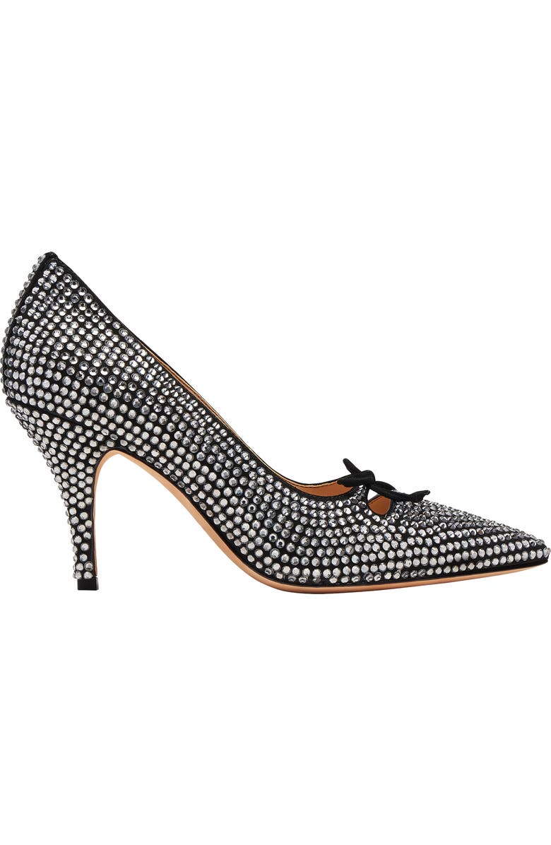 COACH Crystal Pointed Toe Pump, Alternate, color, Black