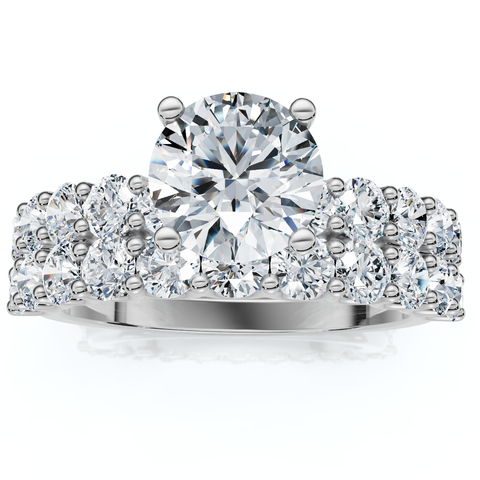2 1/2Ct Celeste Diamond Engagement Ring Set 10K Gold Lab Grown