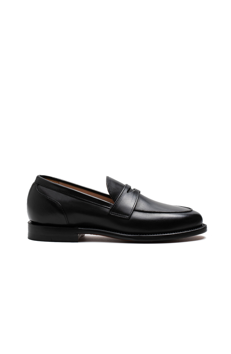 Grant Stone Clara Penny Loafer, Main, color, Black Calf