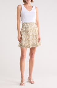 MAX STUDIO Floral Miniskirt