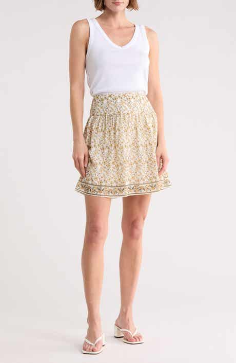 MAX STUDIO Floral Miniskirt