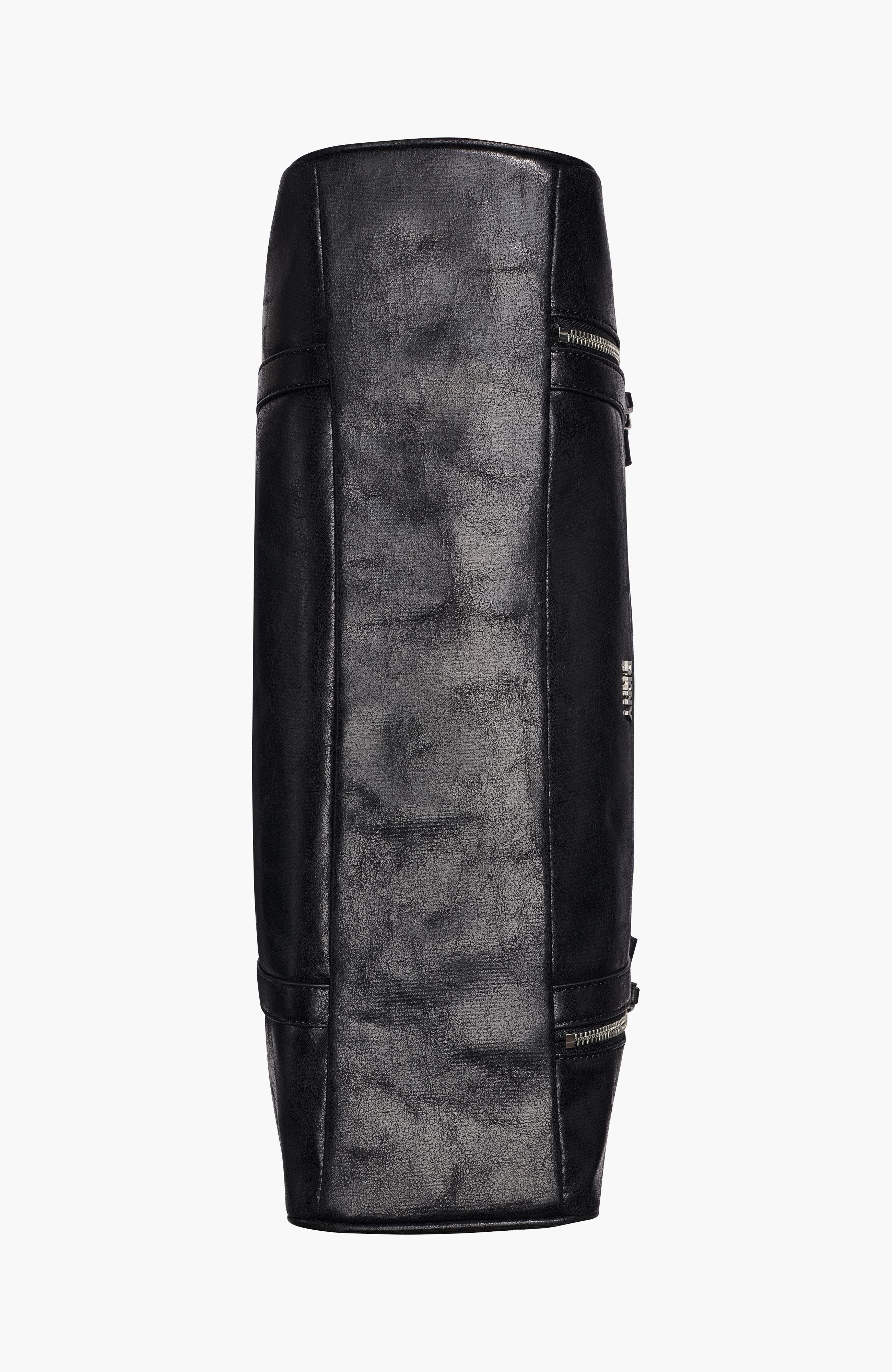 Skye Large Satchel, Alternate, color, Black/Silver