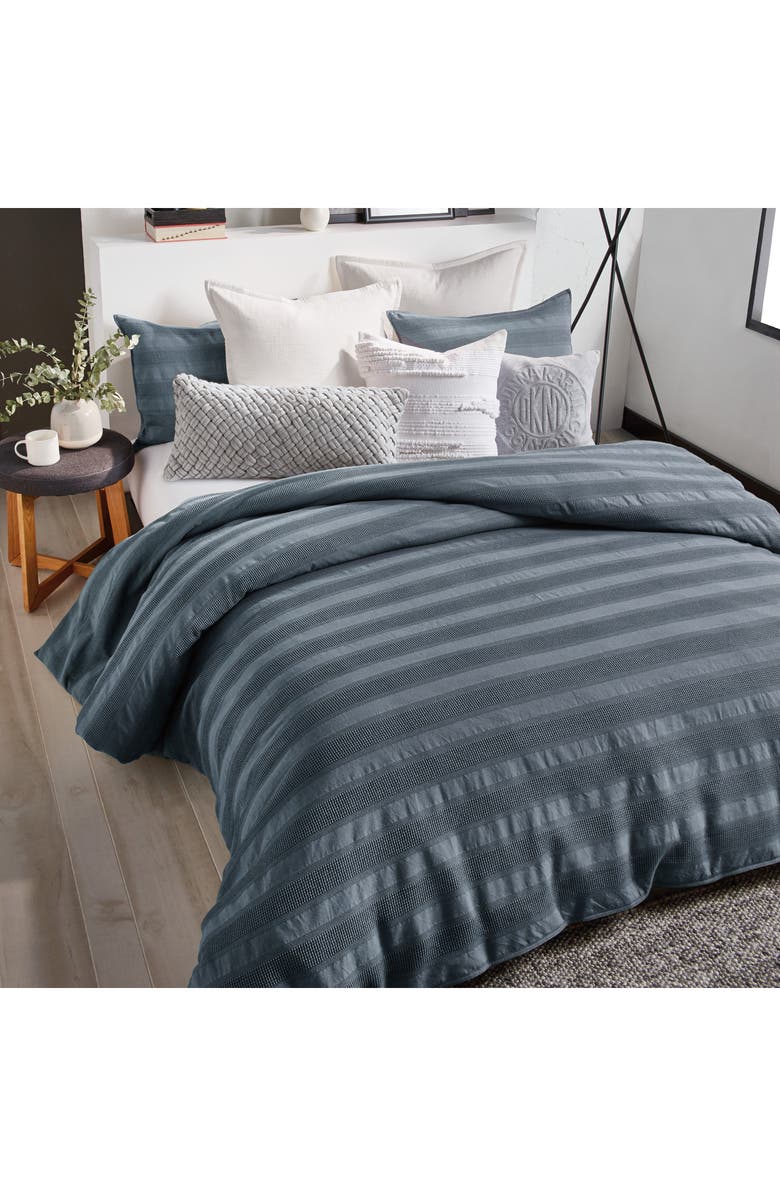 DKNY Avenue Stripe Duvet Cover & Shams Set, Alternate, color, 
