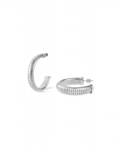 Large Minimalist Hoop Earrings