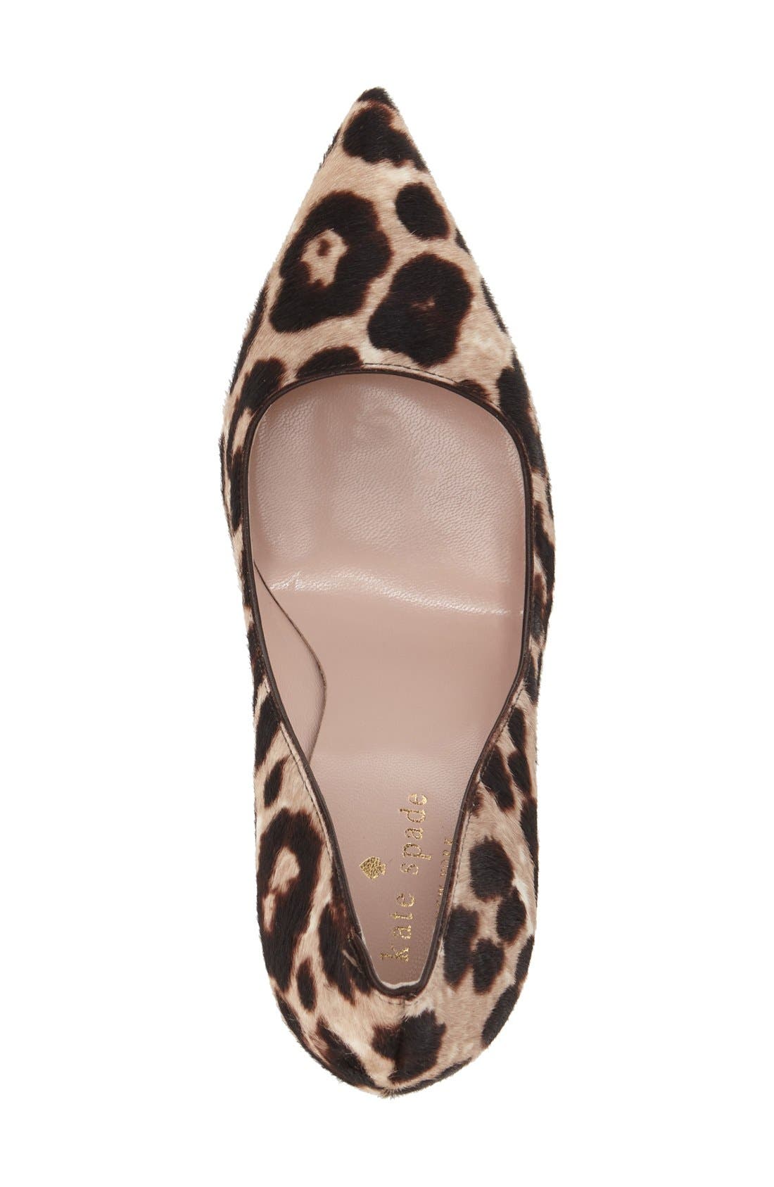 'licorice too' genuine calf hair pump, Alternate, color, BLUSH/ BROWN LEOPARD CALF HAIR