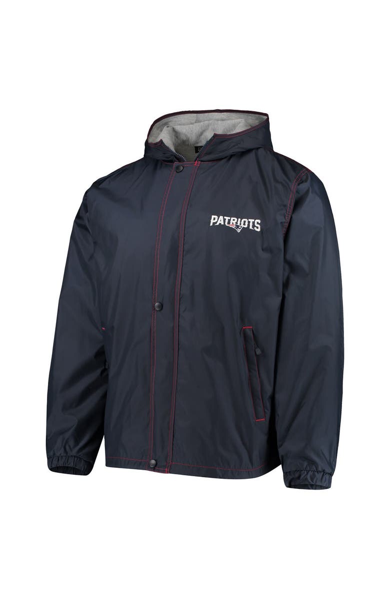 DUNBROOKE Men's Dunbrooke Navy New England Patriots Logo Legacy Stadium Full-Zip Jacket, Alternate, color, Navy