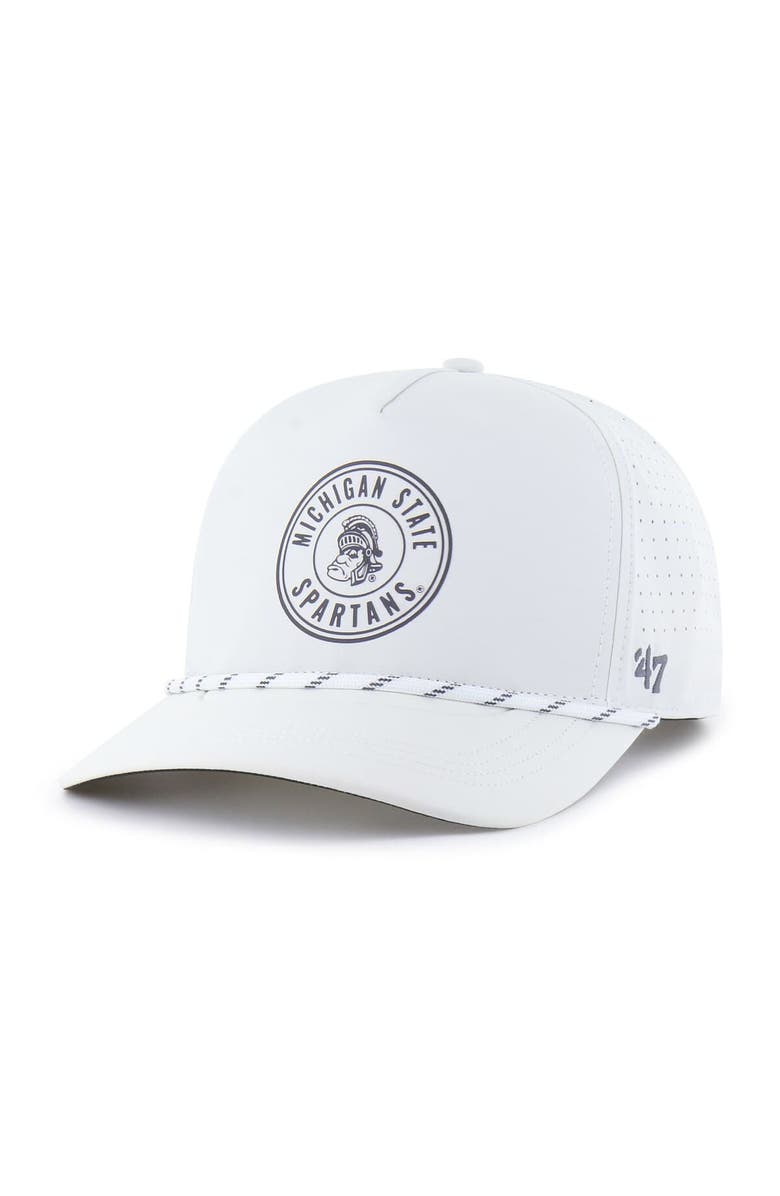 '47 Men's '47 White Michigan State Spartans Forward Collection Loop Hitch Adjustable Hat, Main, color, White