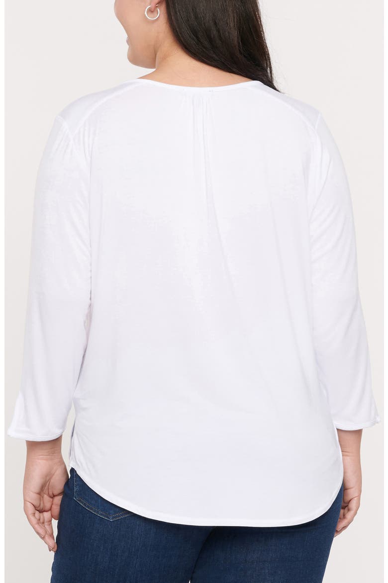 Perfect Long Sleeve Top, Alternate, color, OPTIC WHITE