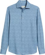 Bugatchi OoohCotton® Devon Abstract Print Button-Up Shirt
