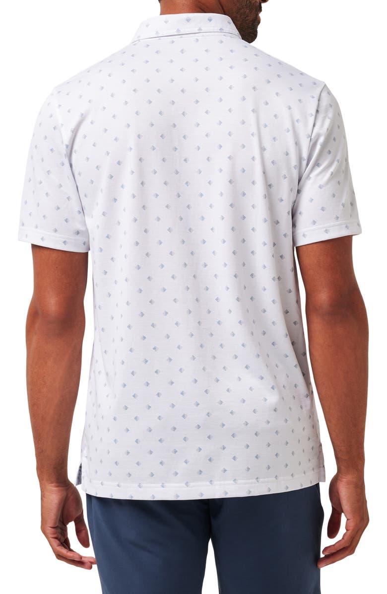TravisMathew Saturday Night Stay Geo Print Cotton Blend Polo, Alternate, color,
