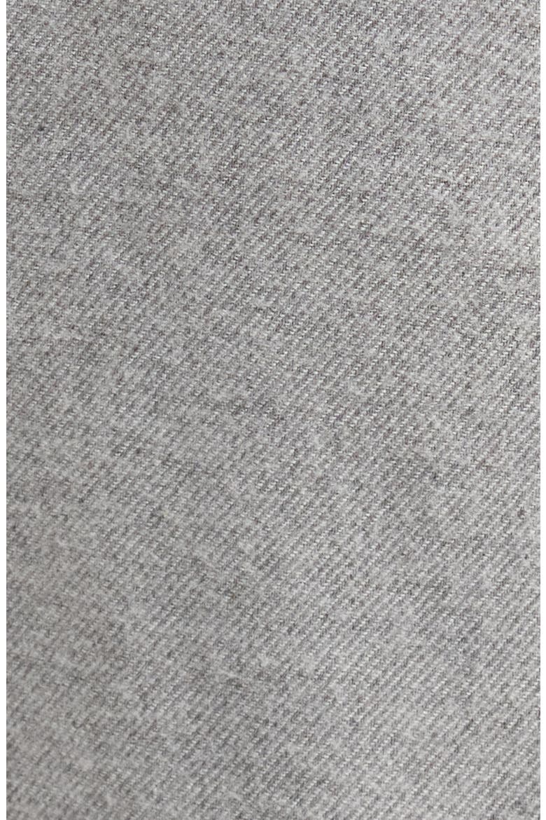 Cozy Cotton Blend Flannel Pajamas, Alternate, color, GREY HEATHER