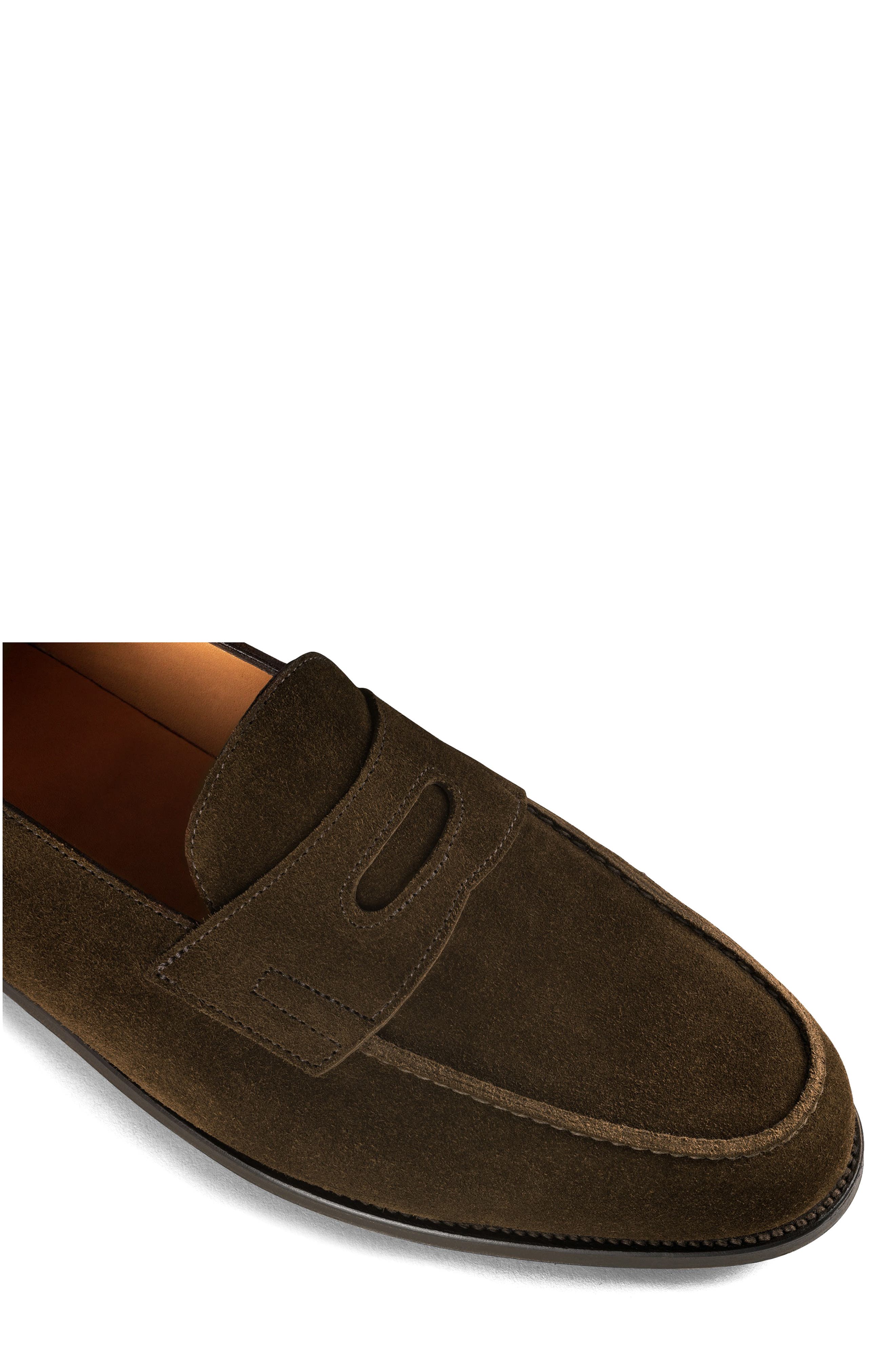 John Lobb Lopez Penny Loafer, Alternate, color, Brown
