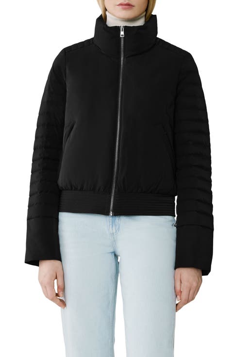 Isabella Water Repellent 700 Fill Power Down Bomber Puffer Coat