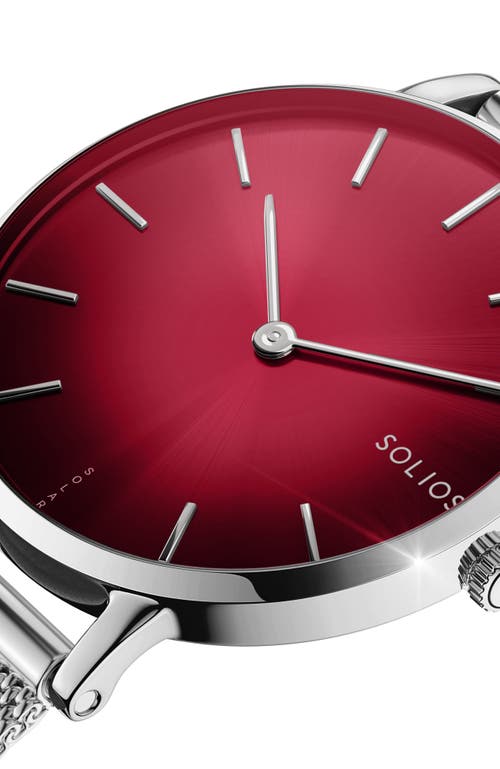 Solios Watches The Solar Mini | Red Dial