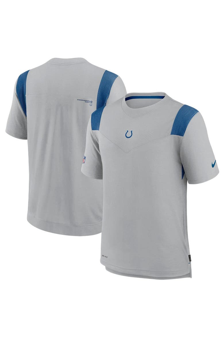 Men's Nike Gray Indianapolis Colts Sideline Player UV Performance T-Shirt, Alternate, color, Gray