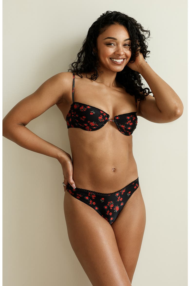 Starlight Underwire Bikini Top, Main, color, Heartbreaker