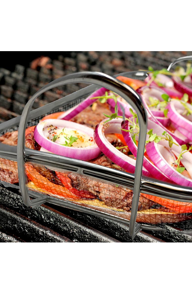 Norpro Stainless Steel Grilling Basket, Alternate, color, Silver