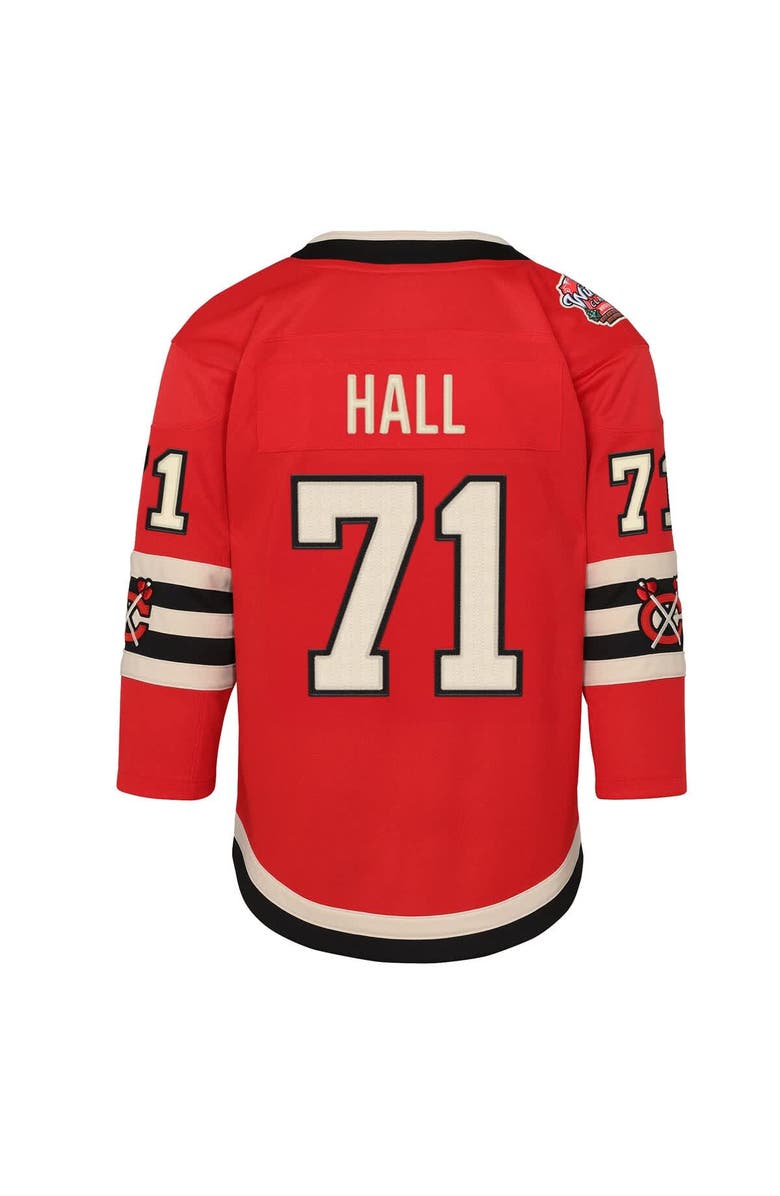 Outerstuff Youth Taylor Hall Red Chicago Blackhawks 2025 NHL Winter Classic Premier Player Jersey, Alternate, color, 