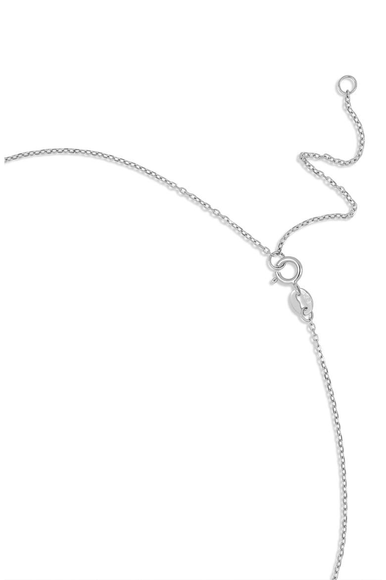 14K Gold Heart Pendant Necklace (Online Trunk Show), Alternate, color, 14K WHITE GOLD