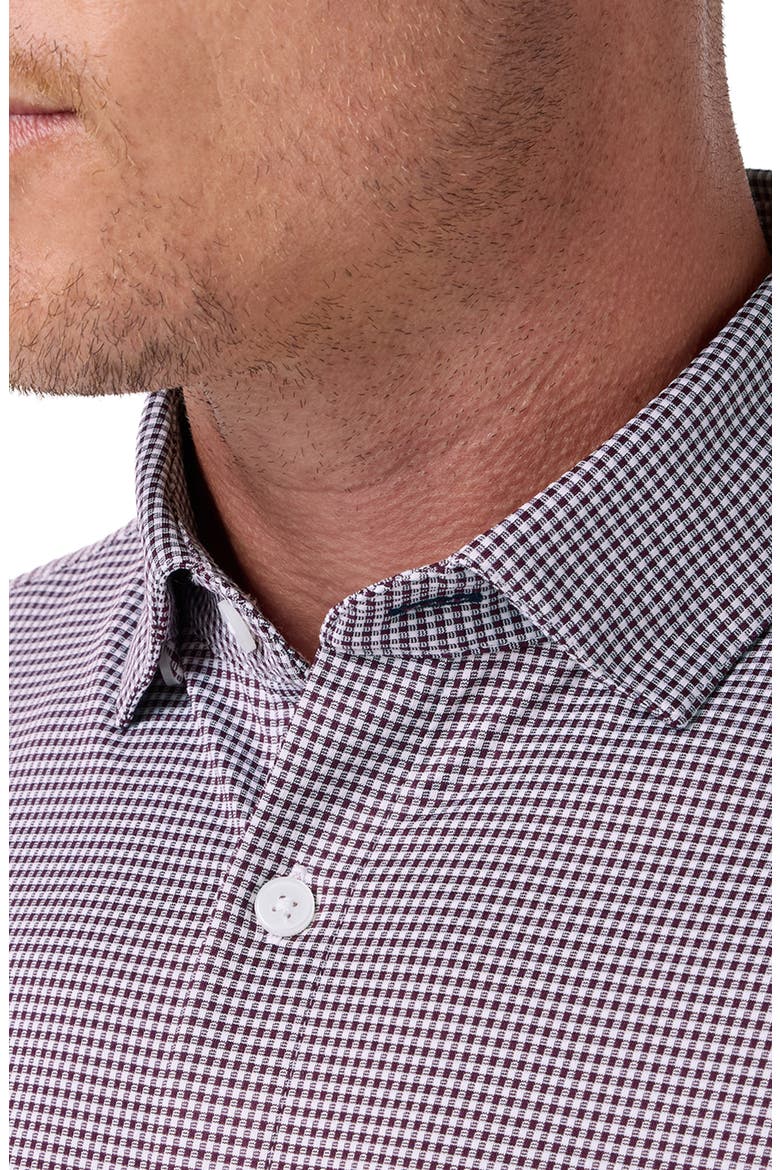 Halyard Classic Fit Performance Dress Shirt, Alternate, color, MERLOT PETER GINGHAM CLASSIC