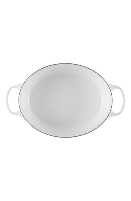 Le Creuset Signature 8-quart Oval Enamel Cast Iron French/dutch Oven In White