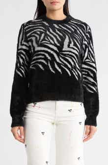 Desigual Thin Gauge Animal Print Sweater