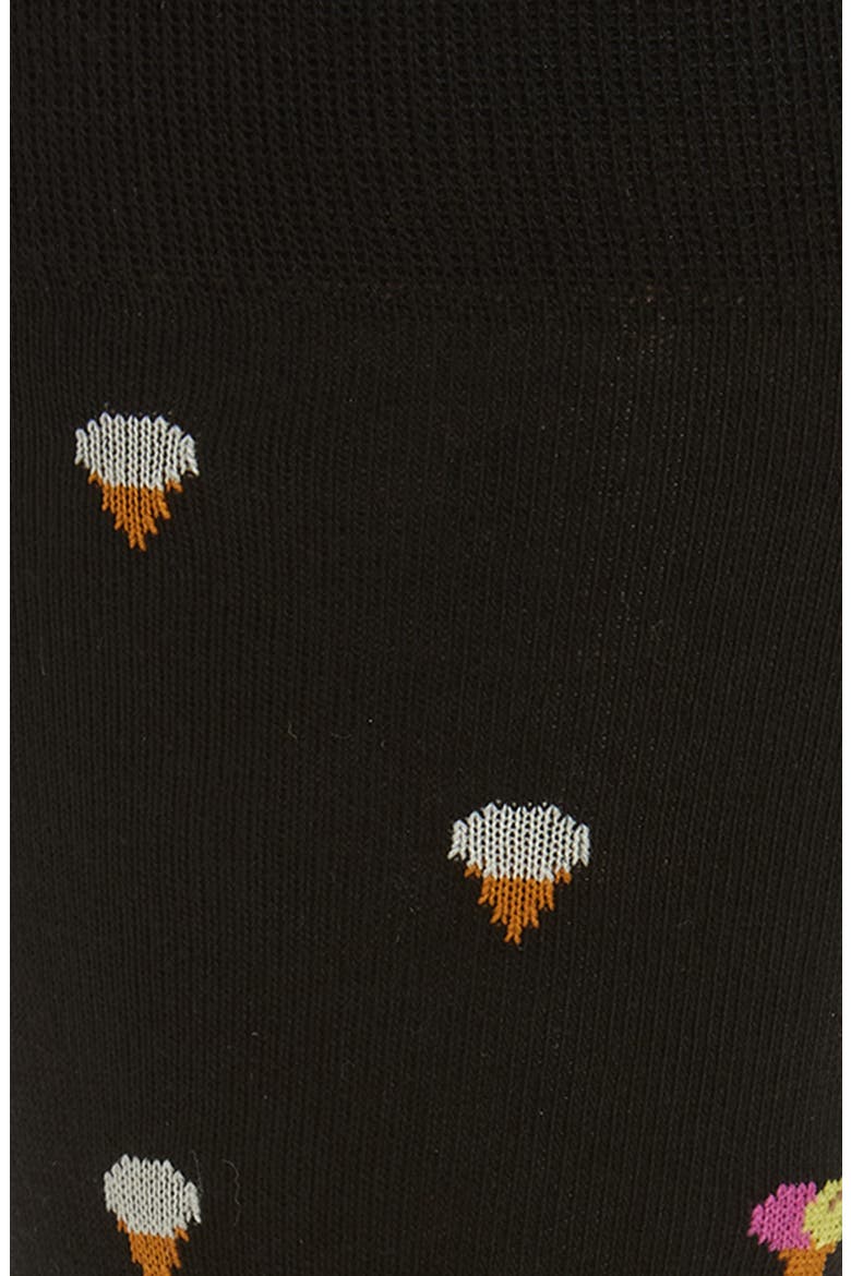 Kerry Ice Cream Cotton Blend Dress Socks, Alternate, color, BLACK