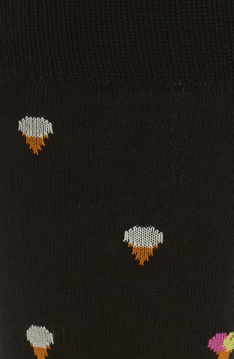 Paul Smith Kerry Ice Cream Cotton Blend Dress Socks, Alternate, color, Black