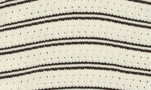 Caslon ® Pointelle Short Sleeve Cotton Blend Sweater In Gray