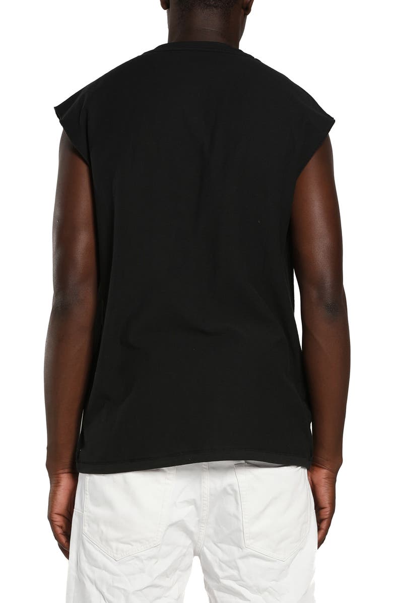 PURPLE BRAND Graphic Print Sleeveless Muscle T-Shirt, Alternate, color, Black