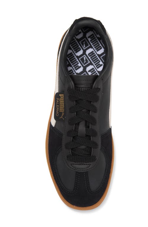 Puma Mens Palermo Leather Trainers Mens Shoe In Black