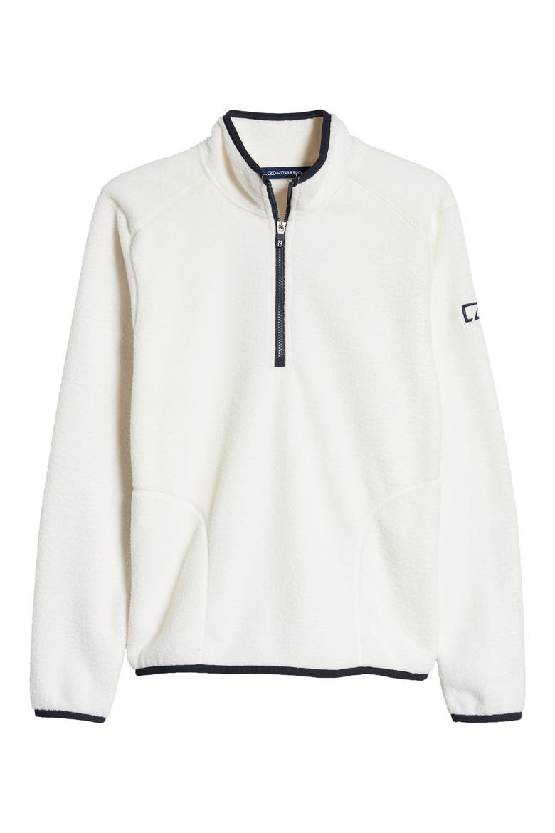 Cascade Fleece Pullover, Alternate, color, SHELL/ NAVY BLUE