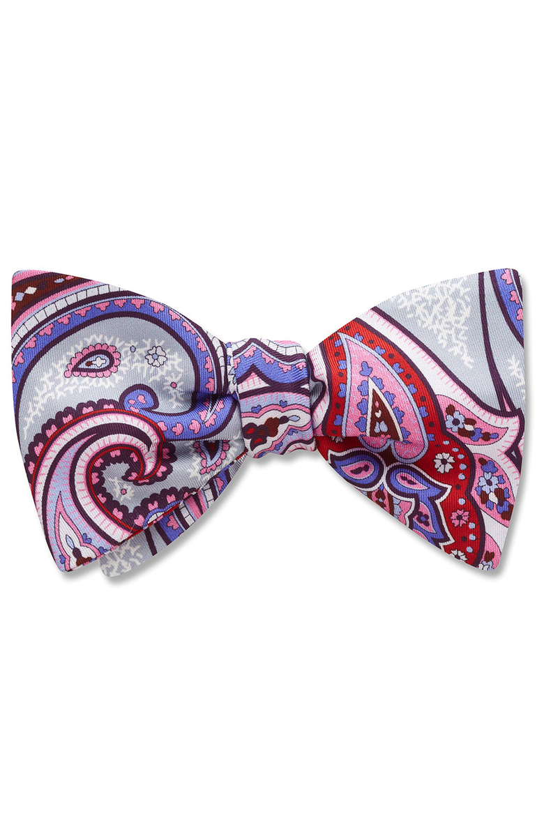 Beau Ties of Vermont Barshaw Bow Ties, Main, color, Silver Standard Self-Tie
