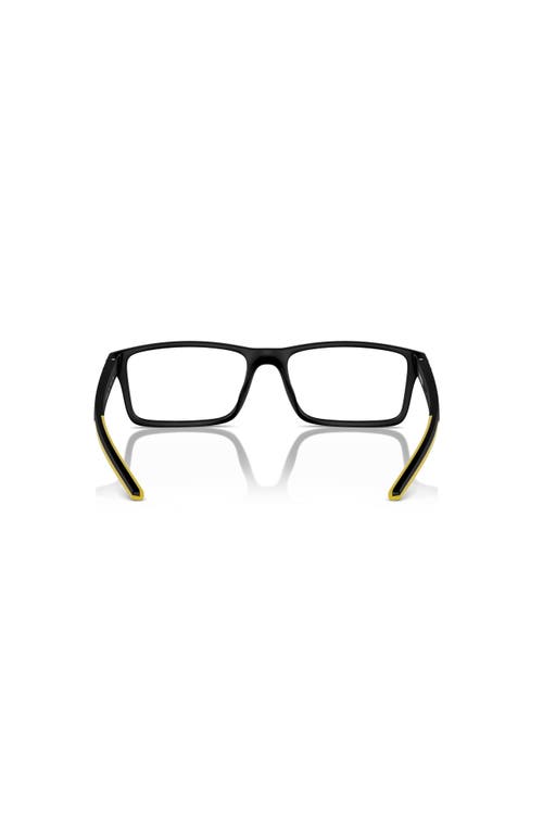 Scuderia Ferrari 57mm Rectangle Optical Glasses In Black