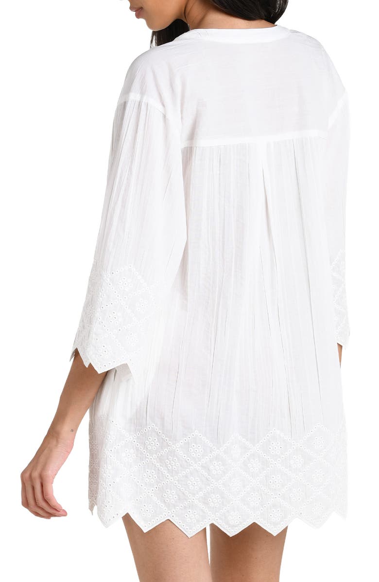 La Blanca Crinkle Collective Cover-Up Minidress, Alternate, color, 