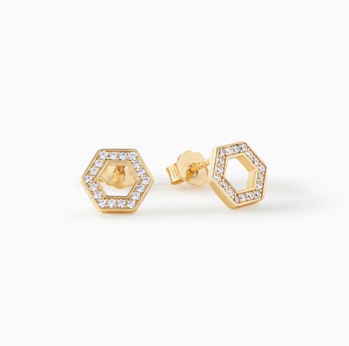 Ora Ana The Olivia Stud Earrings In Gold
