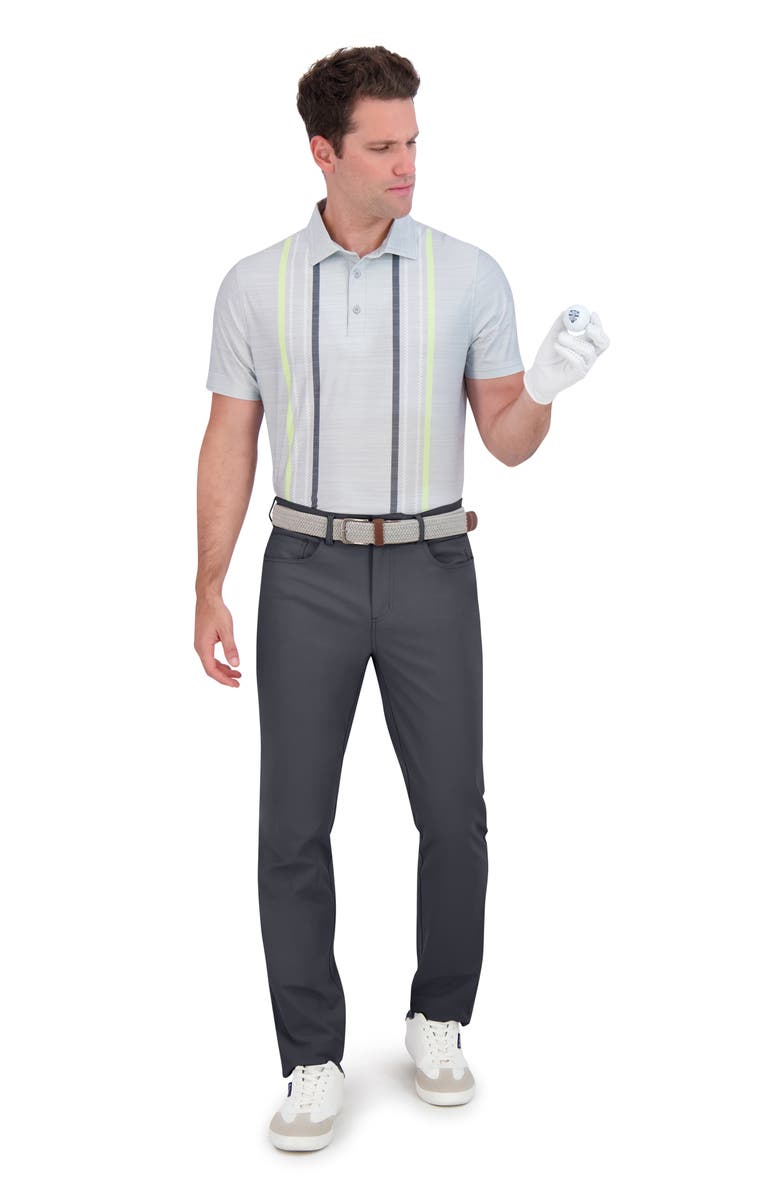 Ben Sherman Checkerboard Vertica Jersey Golf Polo, Alternate, color, Matcha