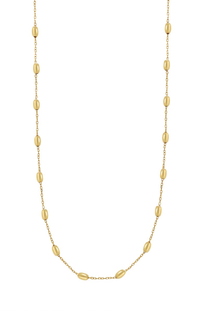 Bony Levy 14K Gold Bead Station Necklace, Main, color,