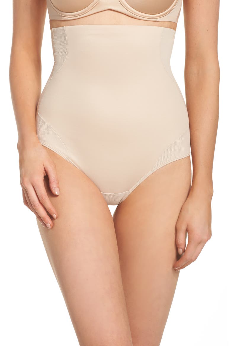 Cooling High Waist Shaping Briefs, Main, color, NUDE