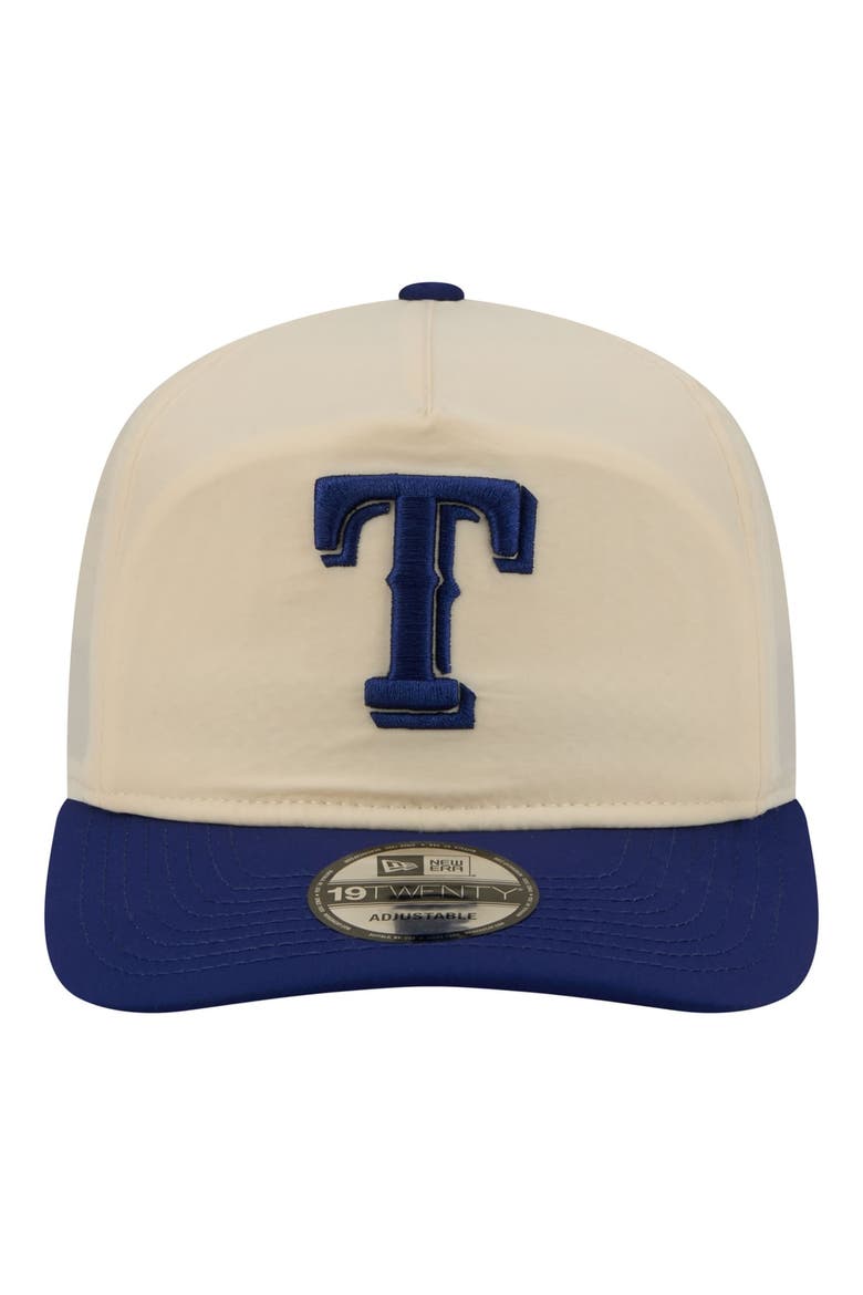 Men's New Era Cream/Royal Texas Rangers Everyday 19TWENTY Adjustable Hat, Alternate, color, Cream
