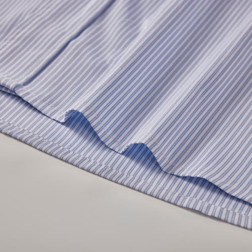 Regent Row Big And Tall Stanton Shirt Short Sleeve Button Down In White-grey-stripe-52