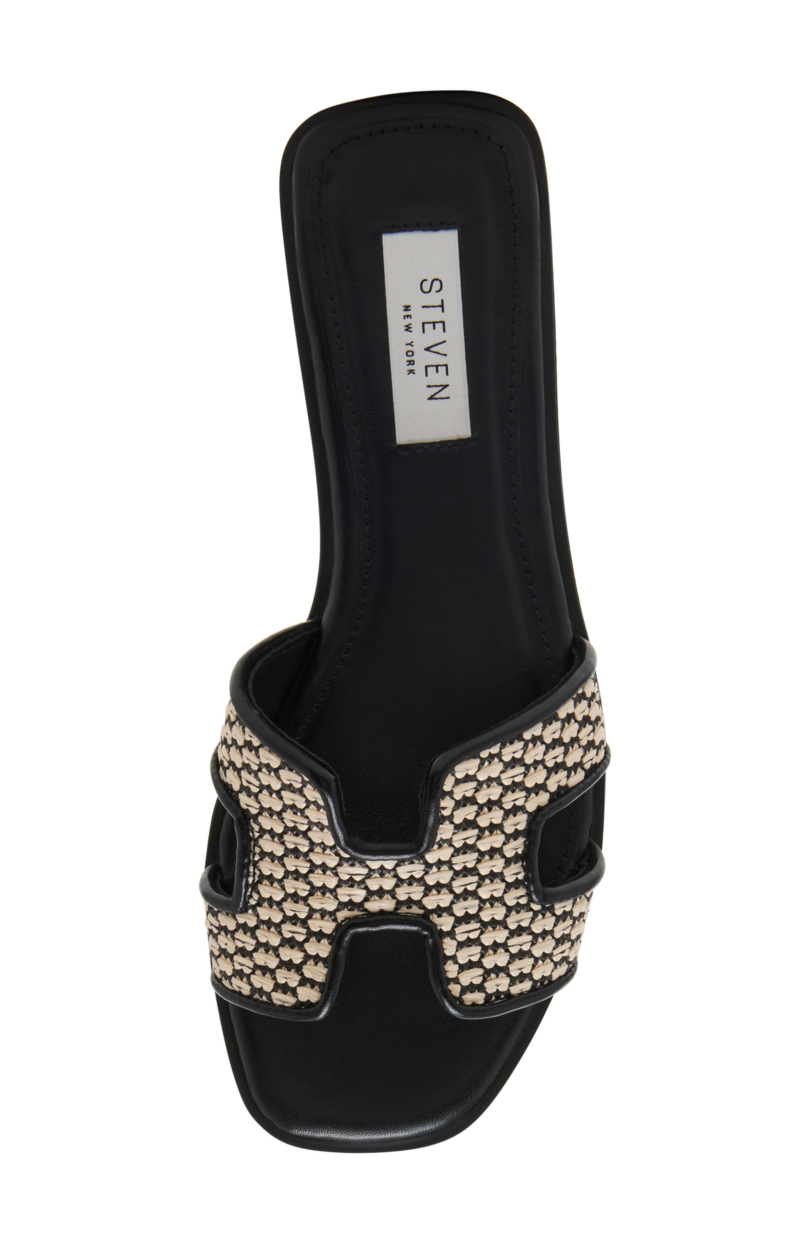 Steven New York Harlien Slide Sandal, Alternate, color, Black