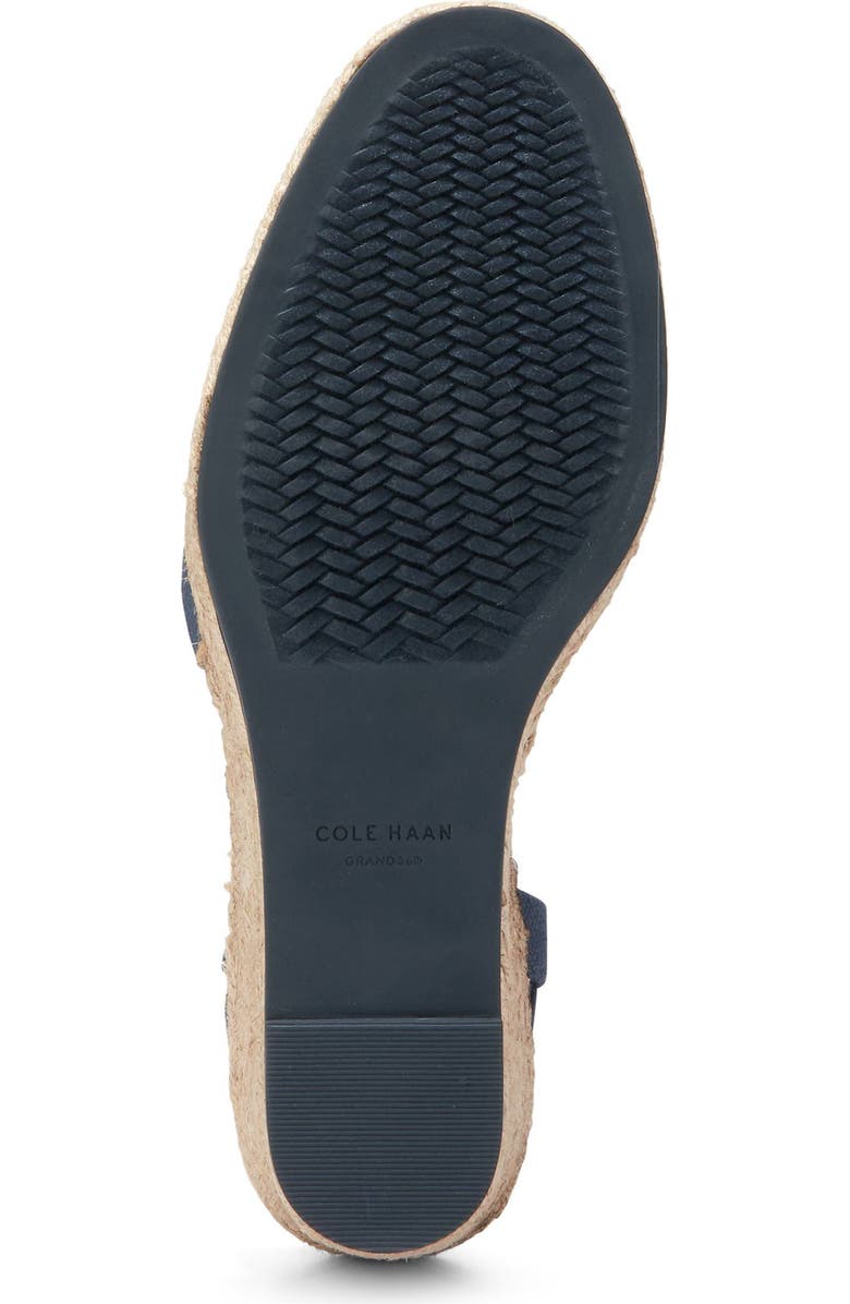 Cole Haan Cloudfeel Platform Wedge Espadrille, Alternate, color, Navy Blazer Linen