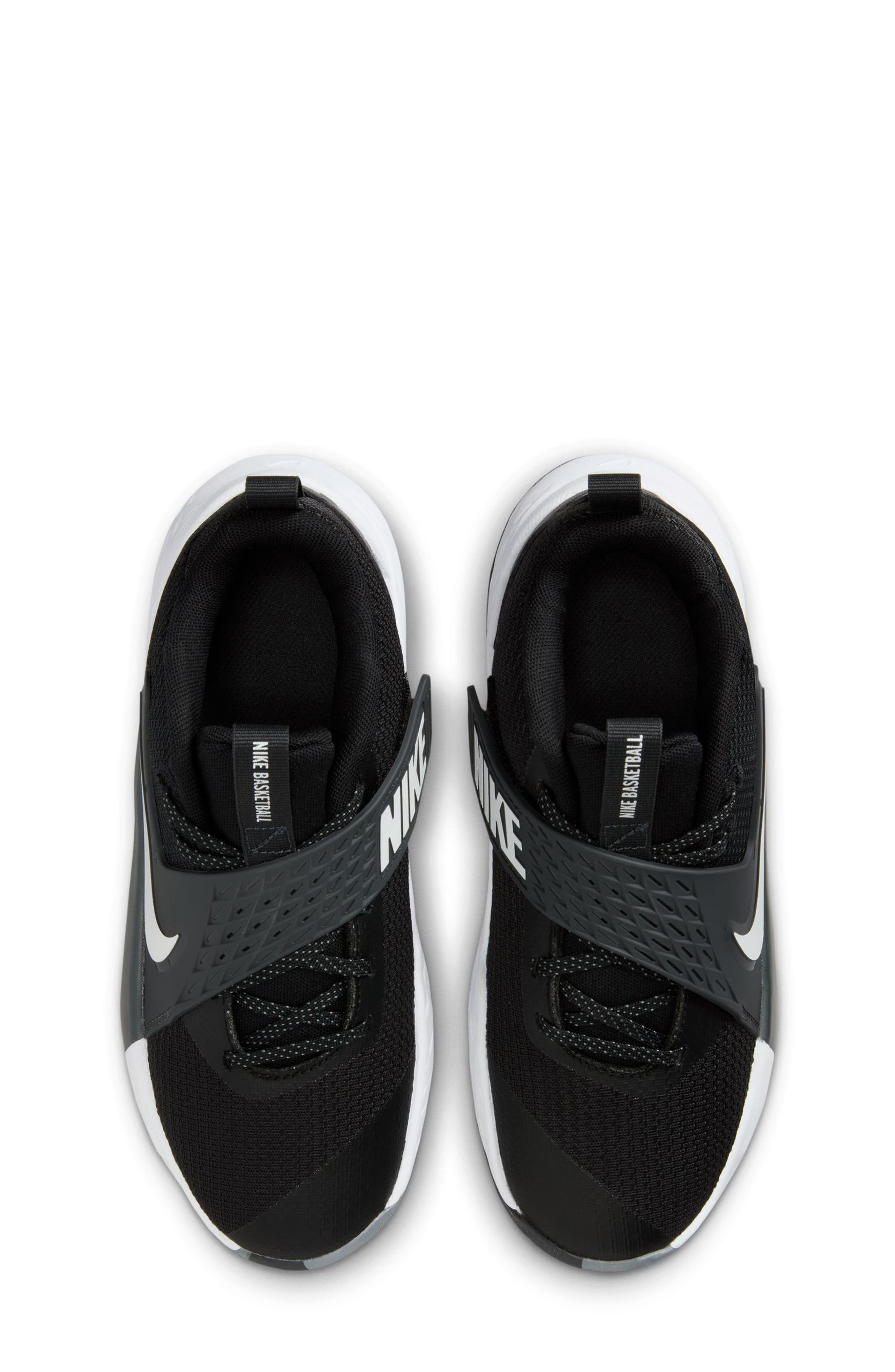 Nike Kids' Team Hustle D 12 Basketball Shoe, Alternate, color, 002 Black/White