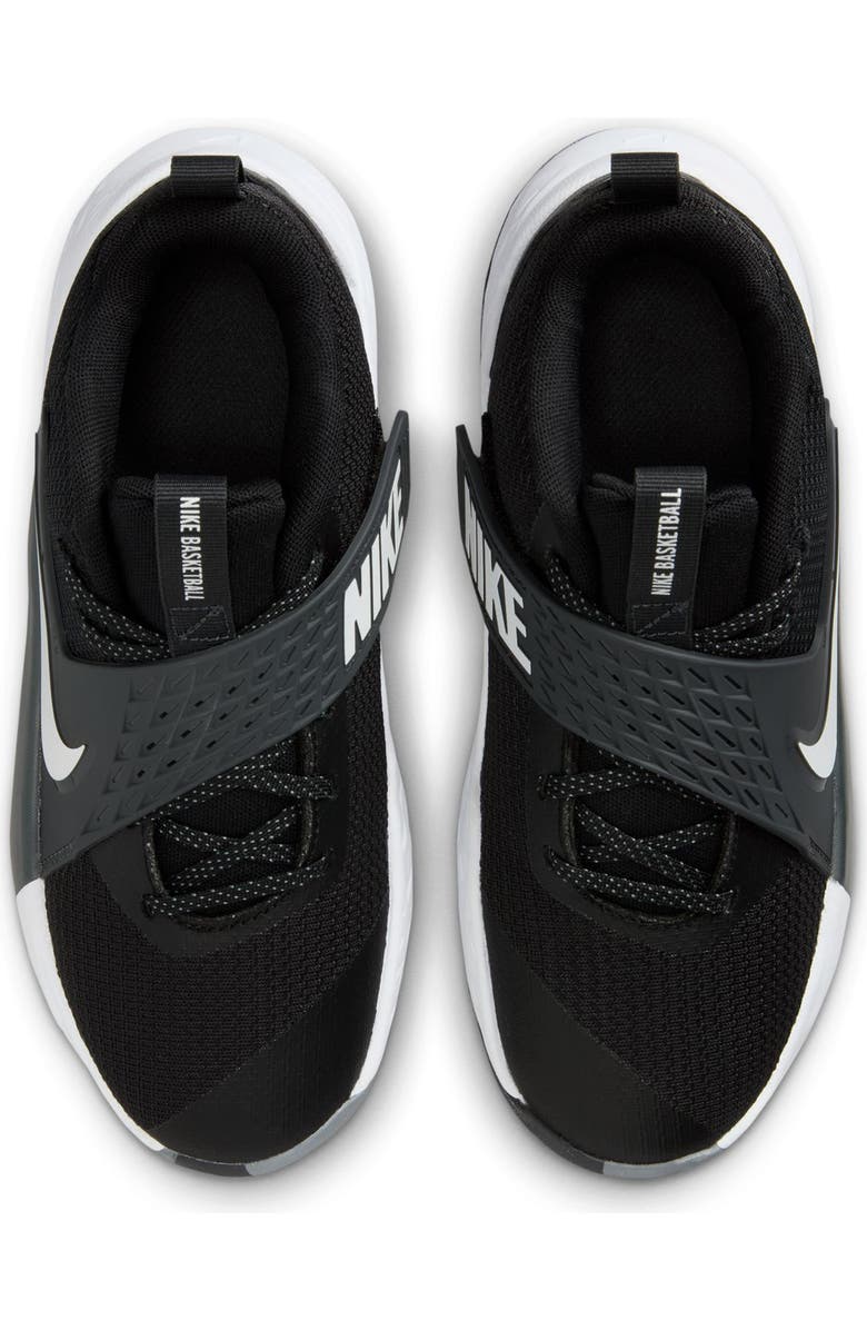 Nike Kids' Team Hustle D 12 Basketball Shoe, Alternate, color, 002 Black/White