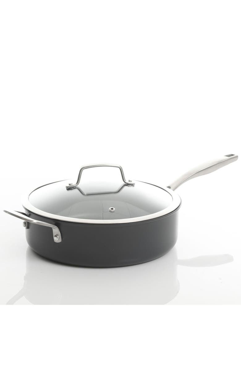 Kenmore Pro Arbor Heights 10 Piece Nonstick Aluminum Cookware Set, Alternate, color, Black