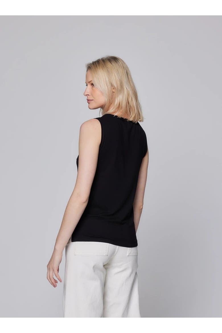 Soft Touch Semi Relaxed Boatneck Tank, Alternate, color, NOIR
