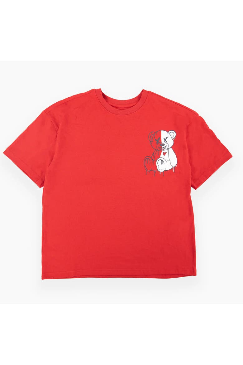 Lunar Graphic Tee, Main, color, SALSA/ ENJOY BEAR